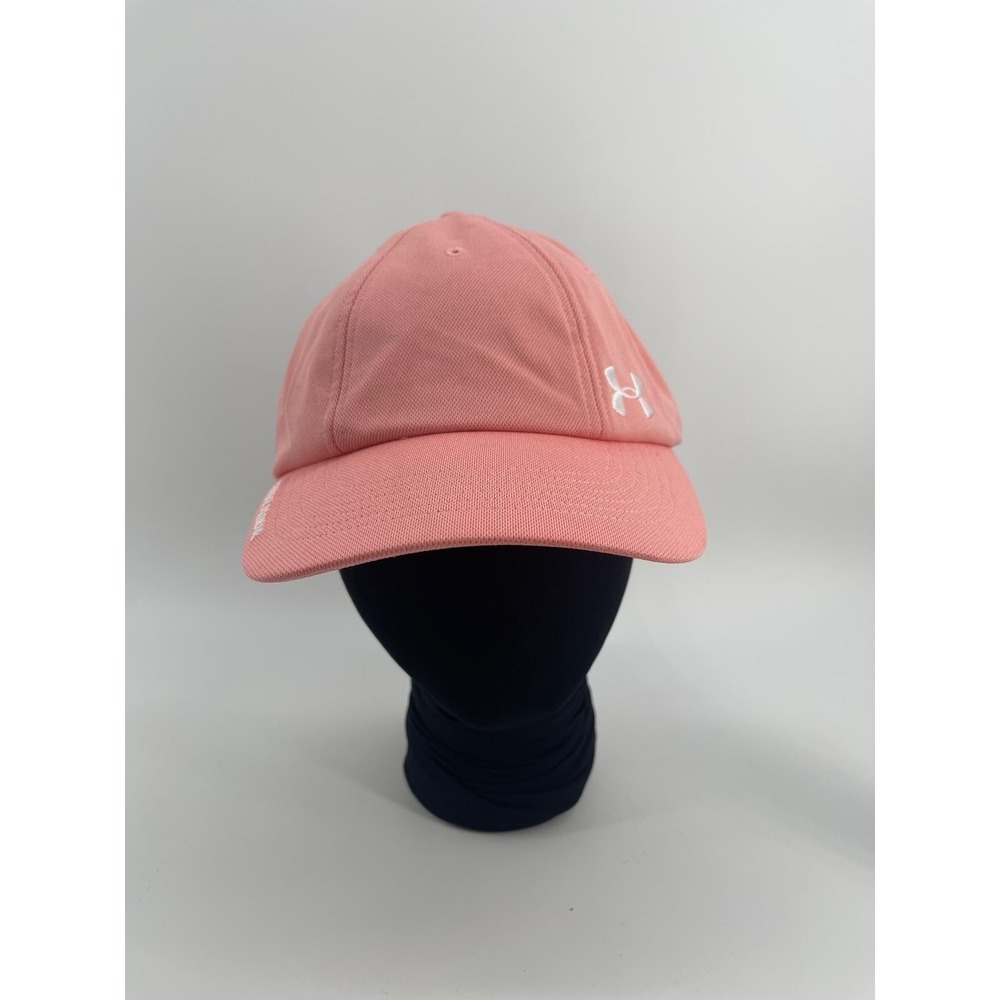 Under Armour Hat Strap-back Ball Cap Performance Pink Running Pickleball Activ